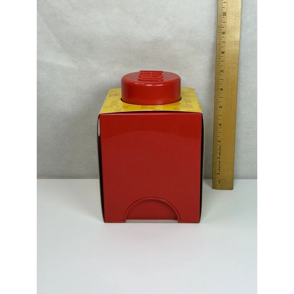 LEGO Storage Brick 1 Stud Square Bright Red Box 40010630 Stackable New